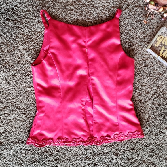 Women Betsy & Adams by Jaslene Size S Red Embelish - Picture 2 of 5